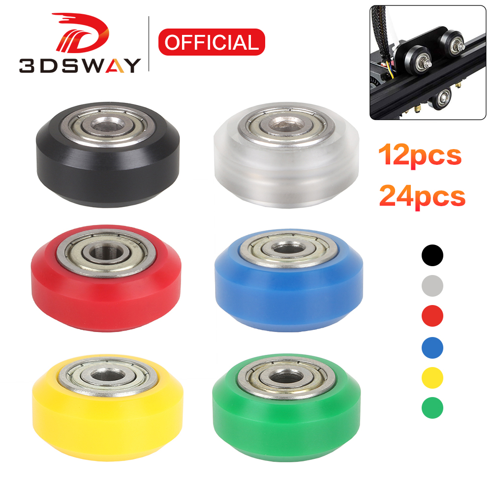 3DSWAY 12/24pcs POM Pulley Whe - V Slot Wheel 评论和价格