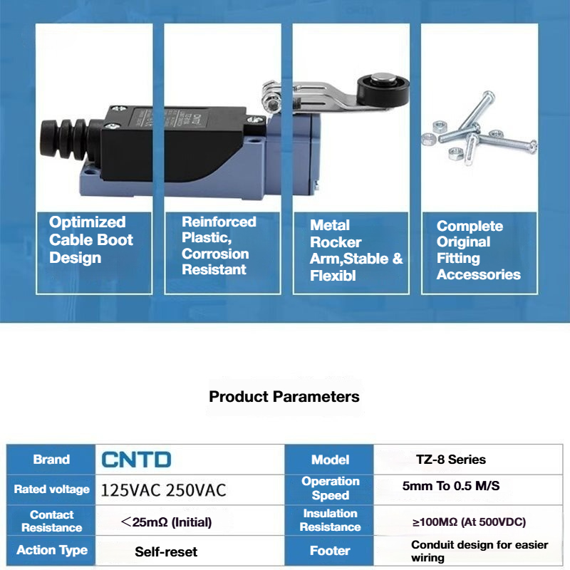 2Pcs CNTD TZ‑8 Series Micro Li - Limit Switch 评论和价格