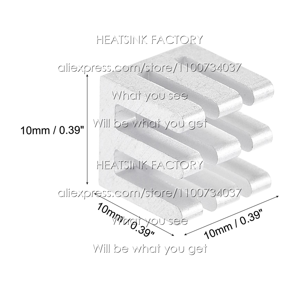 10x10x10mm Aluminum Heatsink C - Aluminium Extrusion 评论和价格