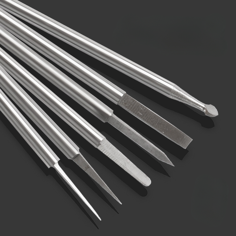 6pc High-spe Steel Engraving C - End Mill Set 评论和价格