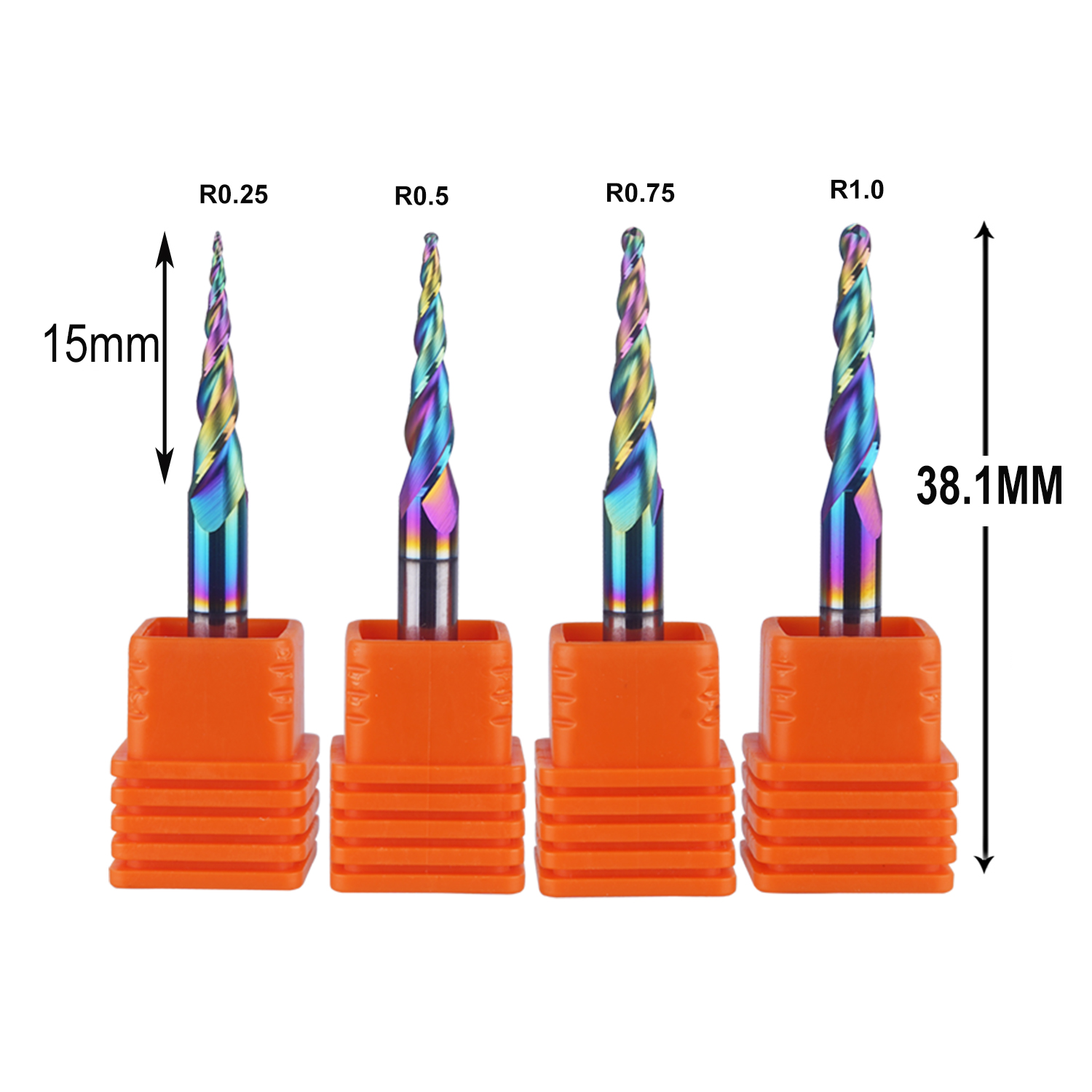 DREANIQUE 4pcs/set 2 Flutes Ba - End Mill Set 评论和价格