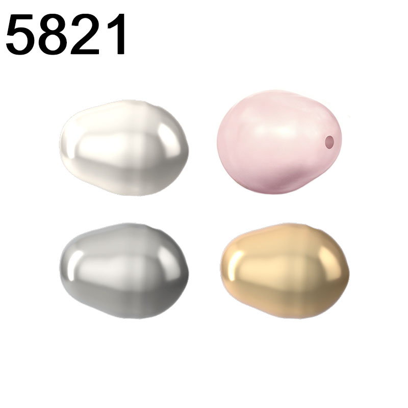 5821 Crystal Pear-shaped Pearl - Coupling 8Mm 评论和价格