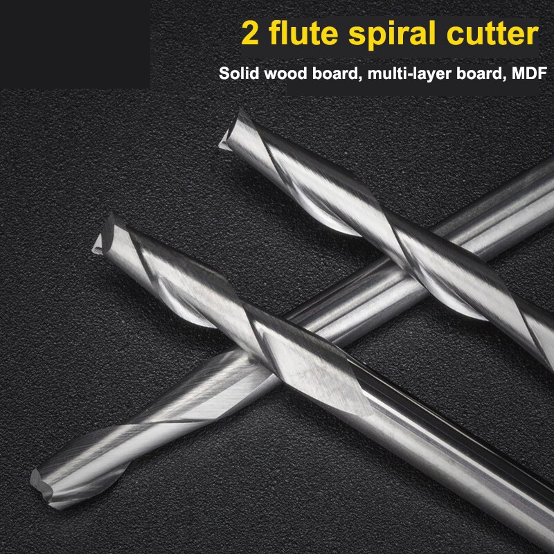 10pcs 3.175 1/8 Shank 2 Flutes - End Mill Set 评论和价格
