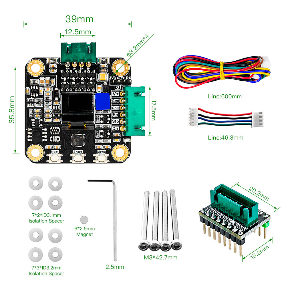 Makerbase MKS SERVO42C PCBA NE - Nema 17 Stepper 评论和价格