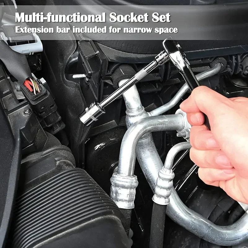 46pc Drive Socket Set 1/4 inch - Cnc Bits 评论和价格