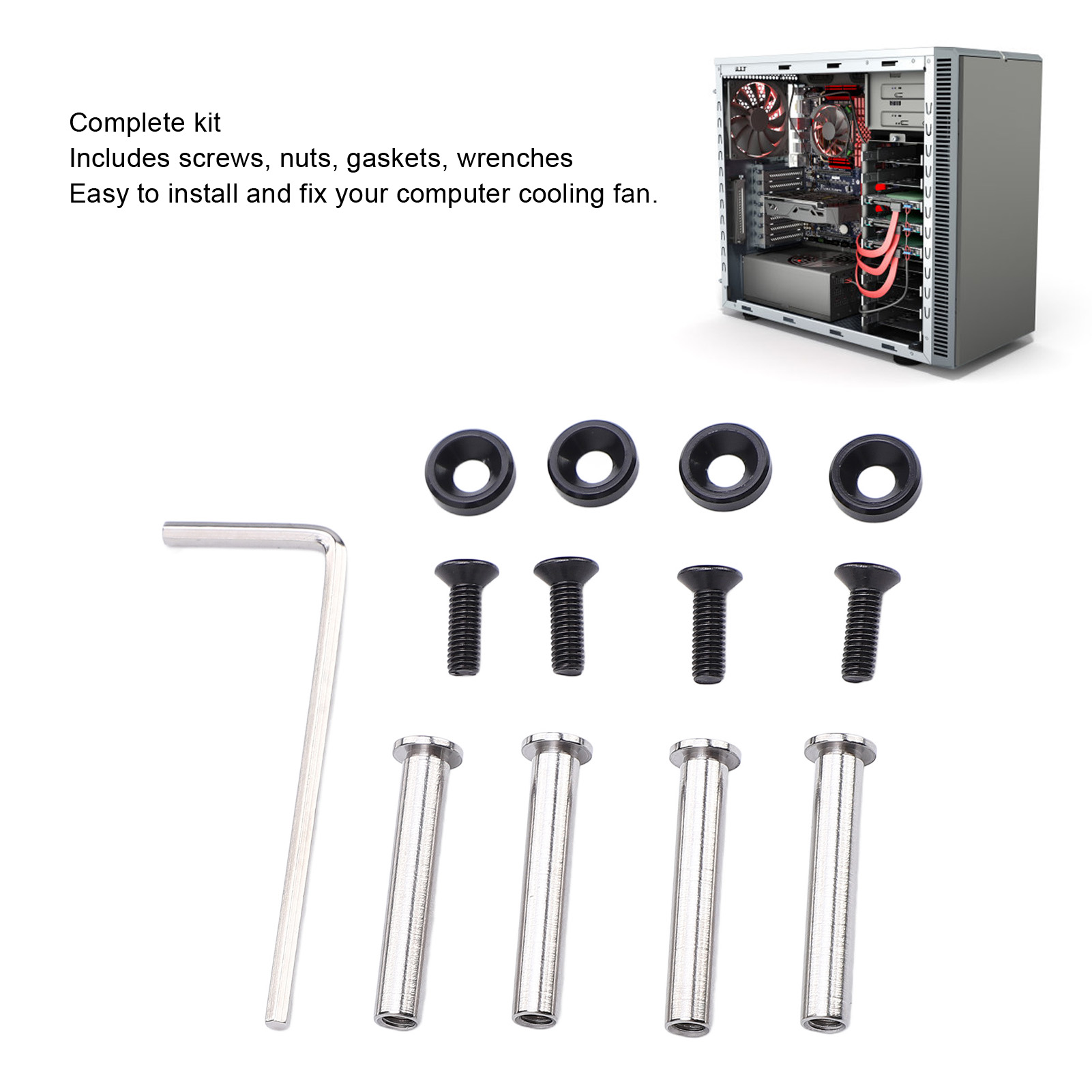 CPU Fan Screw Kit Computer Cas - Aluminium Extrusion 评论和价格