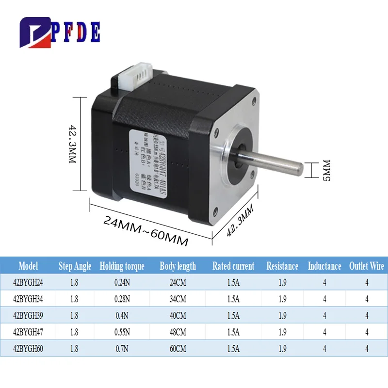 Nema17 Stepper Motor 42BYGH 3D - Nema 17 Stepper 评论和价格