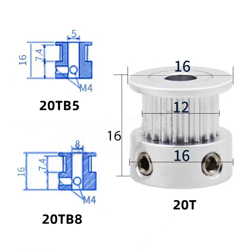 KUFAN 4:1 2GT Timing Belt Pull - Gt2 Pulley 评论和价格