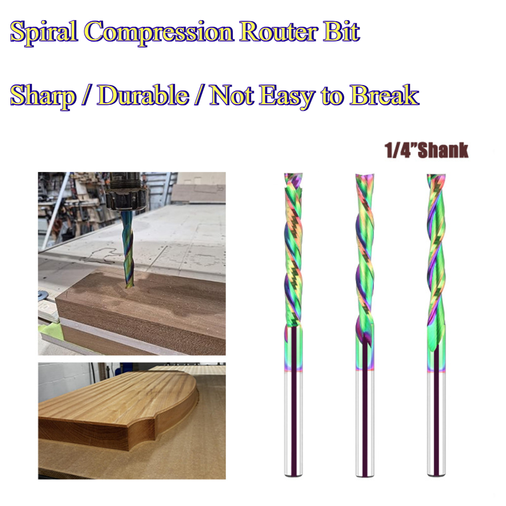 Spiral Compression Router Bit  - Carbide End Mill 评论和价格