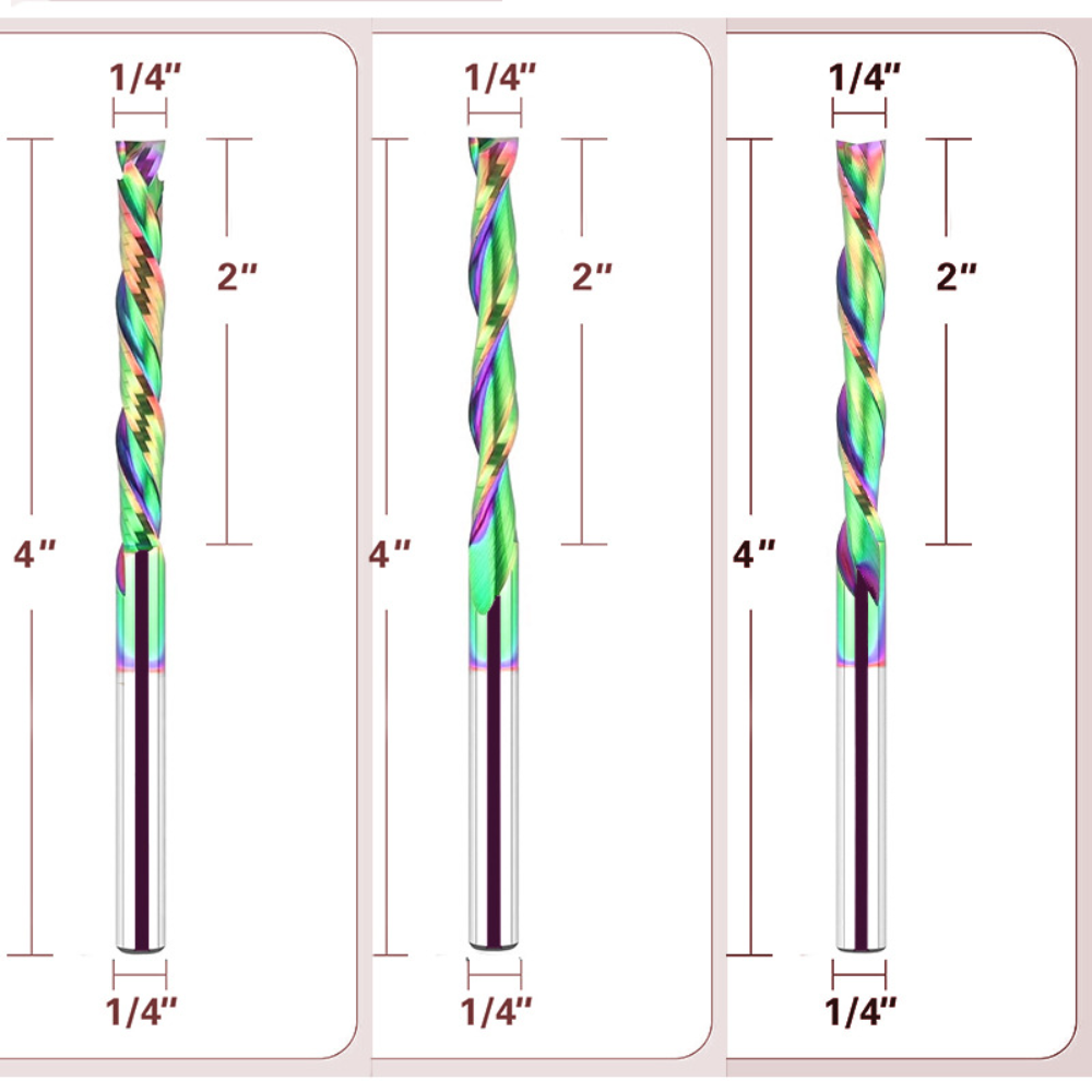 Spiral Compression Router Bit  - Carbide End Mill 评论和价格